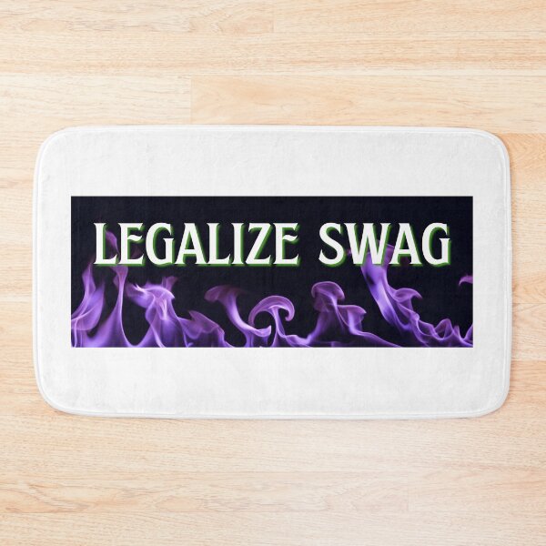 Item preview, Legalize Swag Purple Flames Bumper Sticker designed and sold by hyperfocusrach.