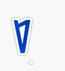 Lauv blue logo Sticker