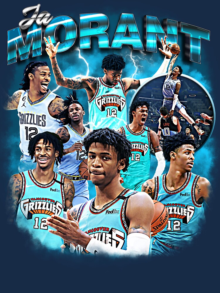 Vintage 90s Basketball Bootleg Style T-shirt Ja Morant 