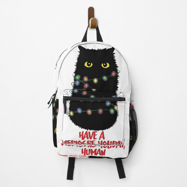Item preview, Have A Mediocre Holiday Human Funny Christmas Cat Catmas designed and sold by TheInkElephant.