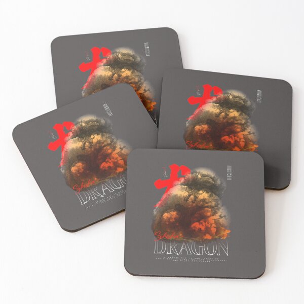 Item preview, Dragon Surrounded by Fire and Smoke with Quote designed and sold by ShishaDragon.