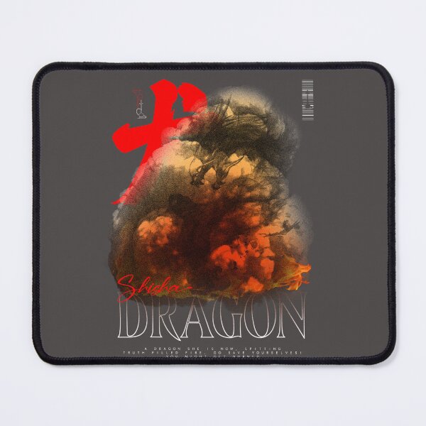 Item preview, Dragon Surrounded by Fire and Smoke with Quote designed and sold by ShishaDragon.