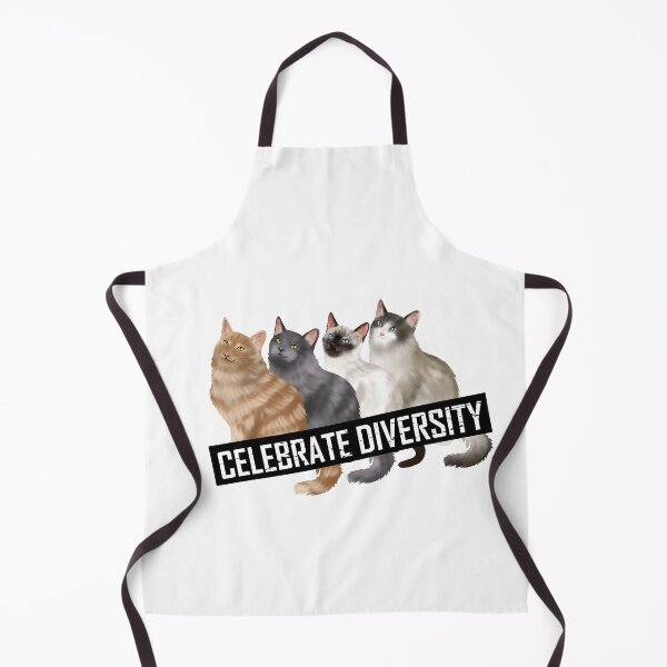 Item preview, Celebrate Diversity Cat Funny Graphic Design designed and sold by QuanJewelry.