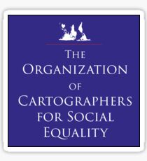 Cartographers for Social Equality Sticker