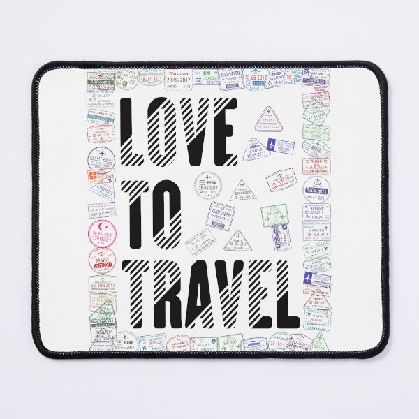 Item preview, Wanderlust Stamp Flight Travel Vacation Cruise Journey designed and sold by LumbardaDesigns.