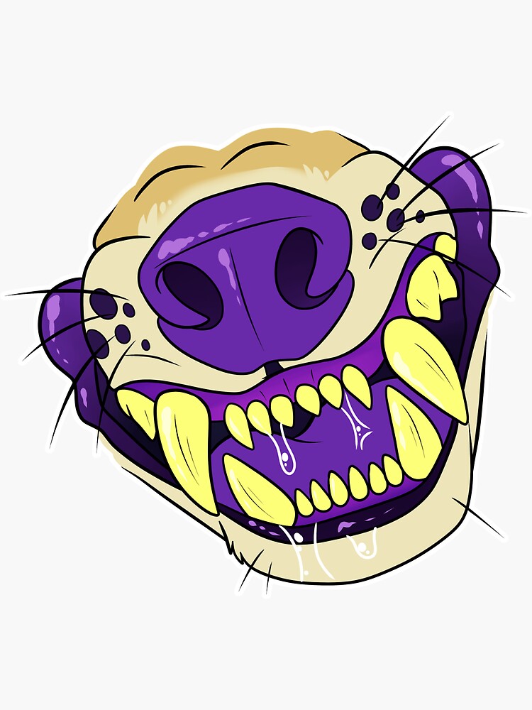 Thumbnail 3 of 3, Sticker, Hyena Maw designed and sold by Kaiizree.