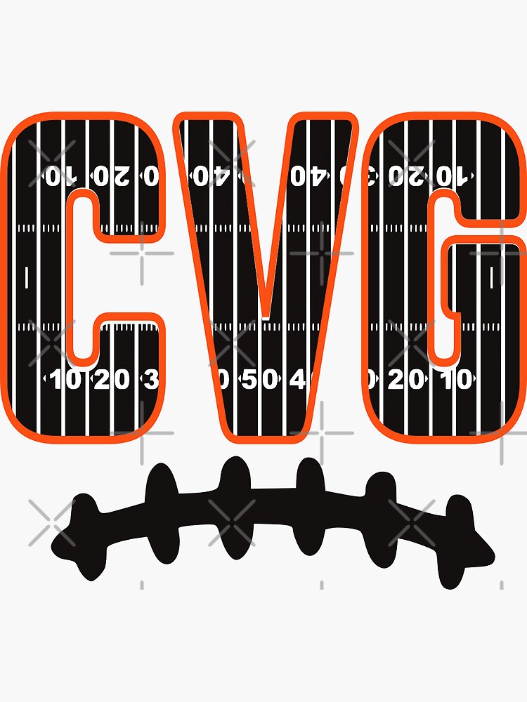 "Cincinnati Football, CVG Airport Code" Sticker for Sale by WillcoPress Redbubble