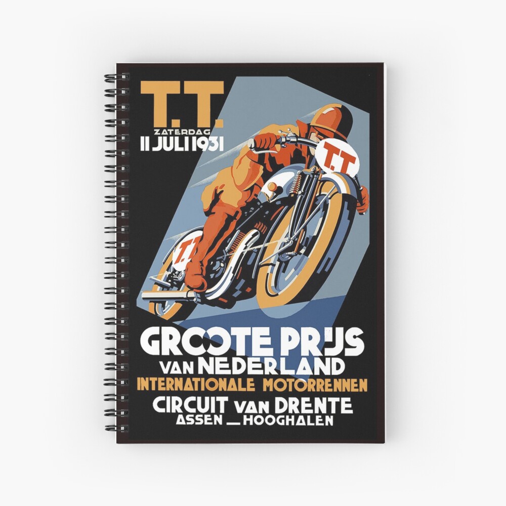 Netherlands TT 1933 VINTAGE MOTORCYCLE POSTER Canvas// Photo// Art Print