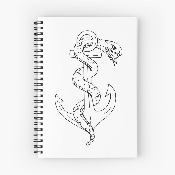 Item preview, Rattlesnake Coiling on Anchor Drawing designed and sold by patrimonio.