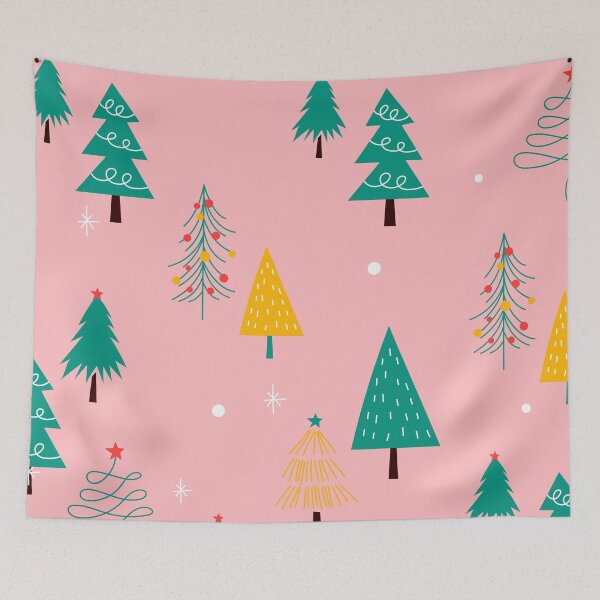 Item preview, Retro Pink Christmas Tree designed and sold by MaiZephyr.