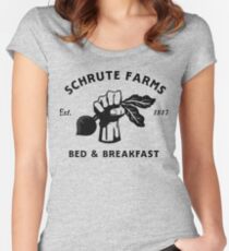Camiseta entallada de cuello ancho Schrute Farms