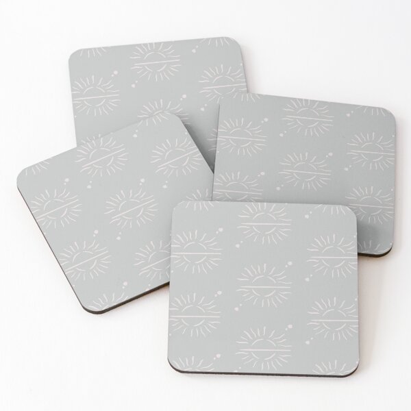 Item preview, Cosmic Sun Polka Dots Design Soft Aesthetic In Muted Colors Grayish Blue designed and sold by scorpiolane.