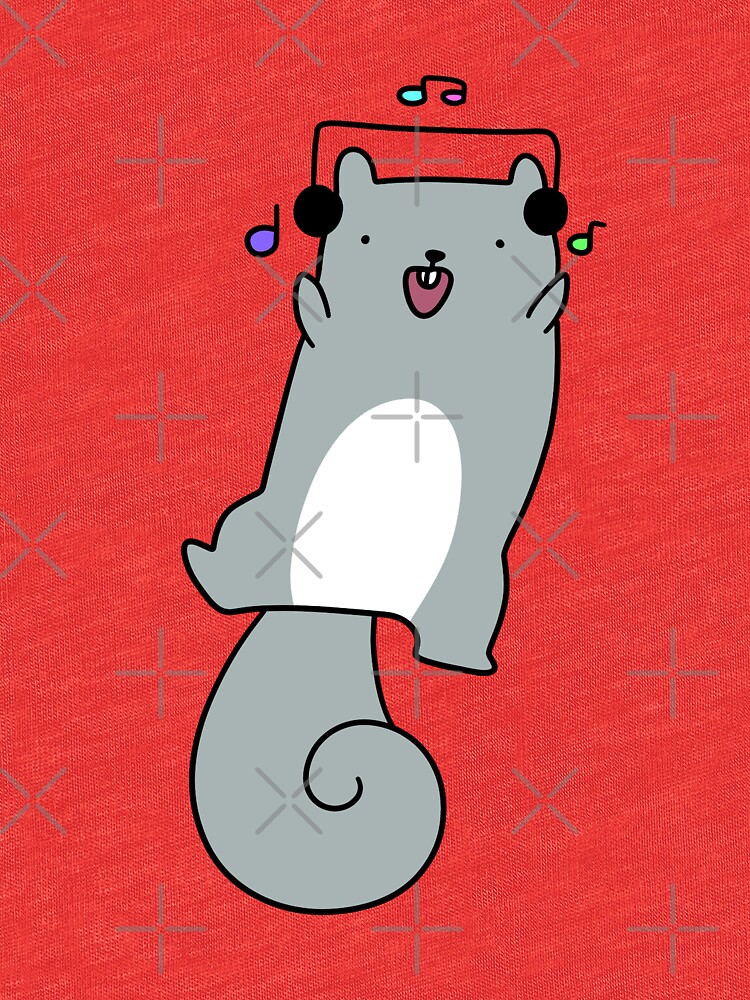 "Dancing Headphones Squirrel " Tshirt by SaradaBoru Redbubble