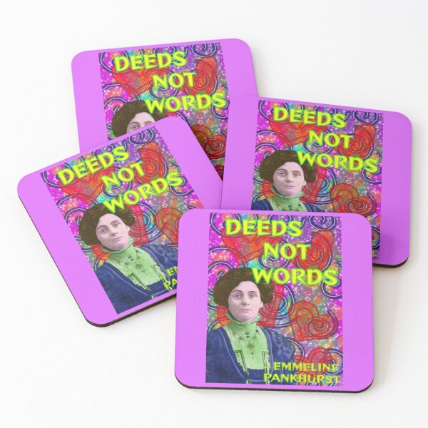 Item preview, Emmeline Pankhurst Suffragette Inspirational Quote - Deeds Not Words designed and sold by LethalPixieDust.
