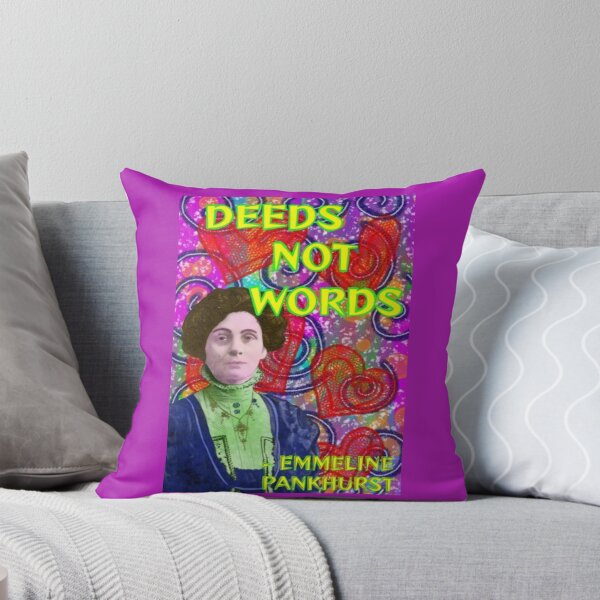 Item preview, Emmeline Pankhurst Suffragette Inspirational Quote - Deeds Not Words designed and sold by LethalPixieDust.