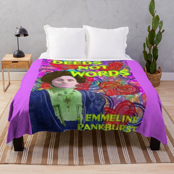 Item preview, Emmeline Pankhurst Suffragette Inspirational Quote - Deeds Not Words designed and sold by LethalPixieDust.
