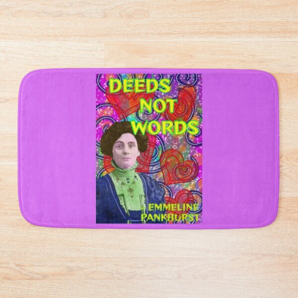 Item preview, Emmeline Pankhurst Suffragette Inspirational Quote - Deeds Not Words designed and sold by LethalPixieDust.