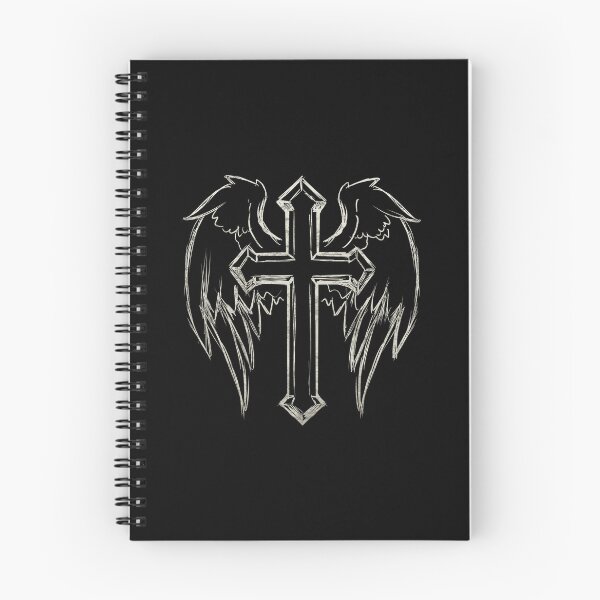 Item preview, Gold Cross with Wings Sketch - Christian T-shirt designed and sold by Chez-Creations.
