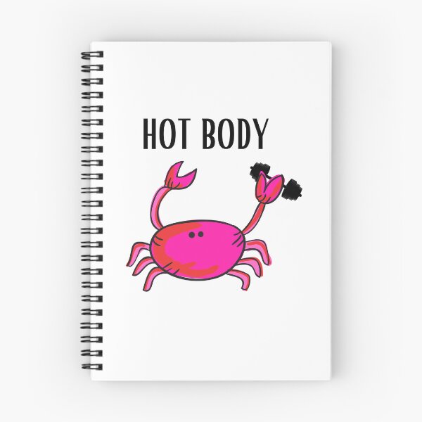 Item preview, HOT BODY CRAB PINK FUNNY WHITE BACKGROUND BAR BELL designed and sold by EllieMonroe.
