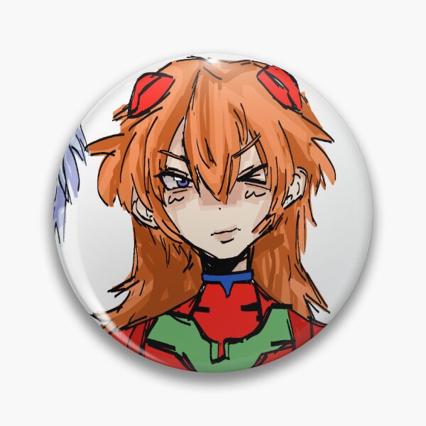 Item preview, Asuka Langley pin (2/2) designed and sold by tokokoyoo.