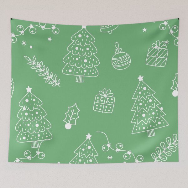 Item preview, Sage Green Christmas Pattern designed and sold by MaiZephyr.
