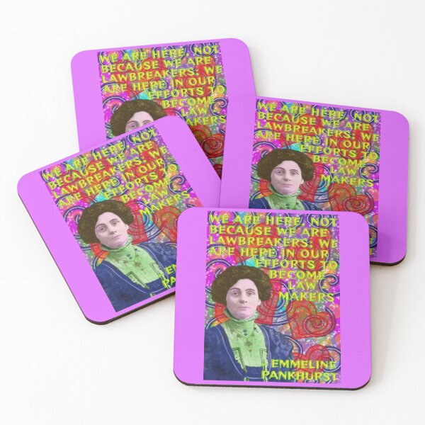 Item preview, Emmeline Pankhurst Suffragette Inspirational Quote - We Are Here Not Because We Are Lawbreakers We Are Here In Our Efforts To Become Lawmakers designed and sold by LethalPixieDust.