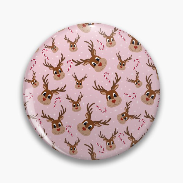 Item preview, Adorable Reindeer Pink Pattern Candy Cane Sparkling Snowflakes designed and sold by WeArePear.