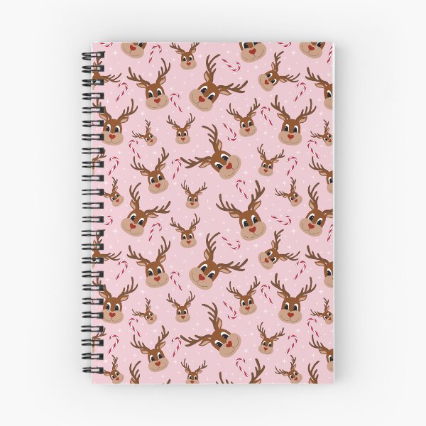Item preview, Adorable Reindeer Pink Pattern Candy Cane Sparkling Snowflakes designed and sold by WeArePear.