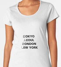 Tokyo Seoul London Newyork Women's Premium T-Shirt