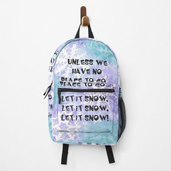 Item preview, Let it snow with Snowflakes on a blue, green and purple background designed and sold by JuliasArtWorld.
