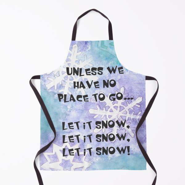 Item preview, Let it snow with Snowflakes on a blue, green and purple background designed and sold by JuliasArtWorld.