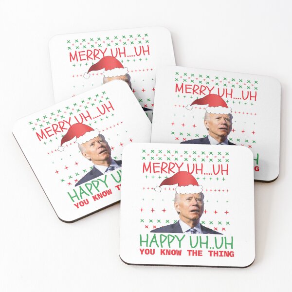 Item preview, Santa Joe Biden Merry Uh Happy Uh Christmas Funny Joe Biden Christmas Thanksgiving Confused Ugly Sweater  designed and sold by Karisdesignss.