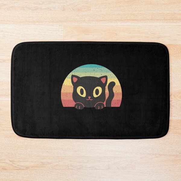 Item preview, Black kitten retro designed and sold by DerSenat.