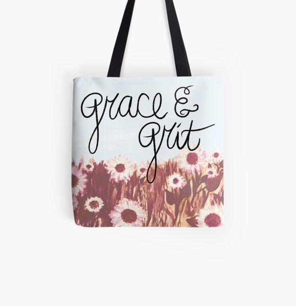 Grace and Grit Sunflower Field All Over Print Tote Bag