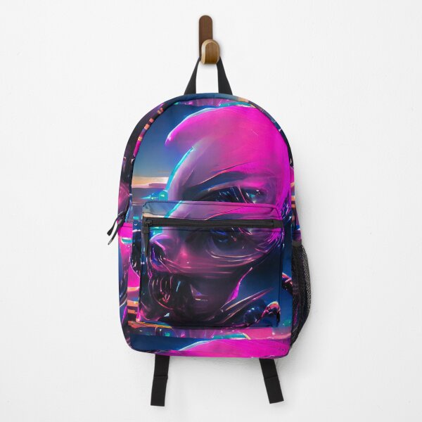 Aperçu de l'œuvre Art extraterrestre abstrait. Couleurs néon Synthwave créée et vendue par Neo-Expression.