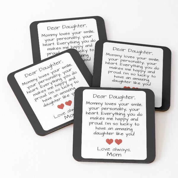 Item preview, Dear Daughter Quote designed and sold by Rebrose.