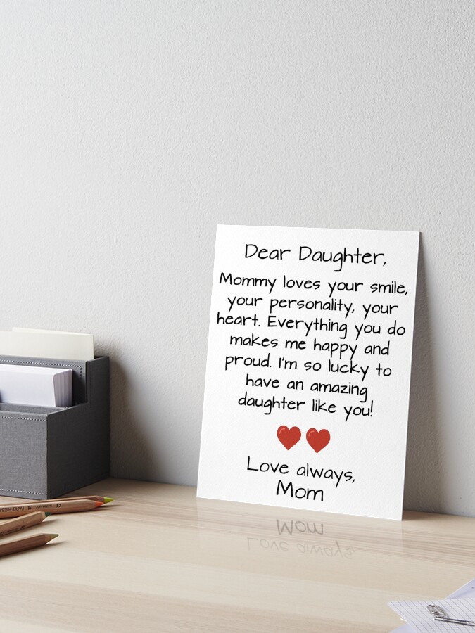 Liebes Tochter Zitat Galeriedruck Von Rebrose Redbubble