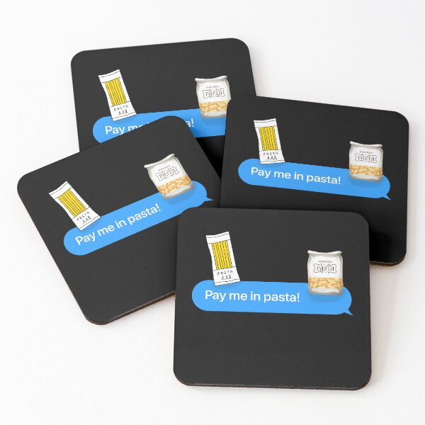 Item preview, Pay Me In Pasta. Foodie Humor Bubble message designed and sold by TheSMSBoutique.