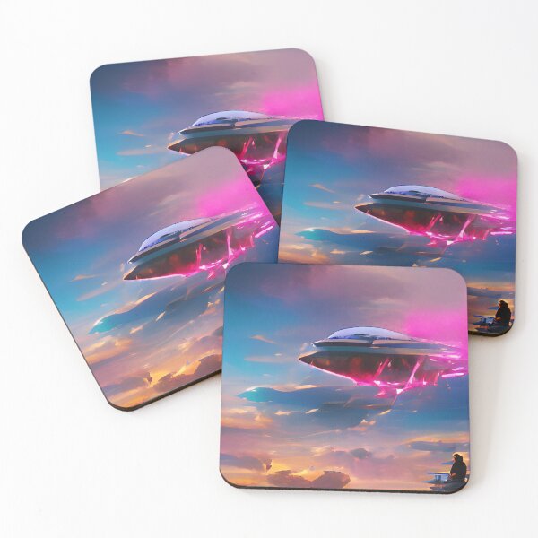 Item preview, Cool UFO art. Abstract surrealism art designed and sold by Neo-Expression.