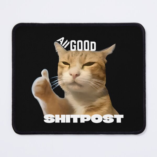 Cat Shitpost meme Art Board Print for Sale by Season's Store