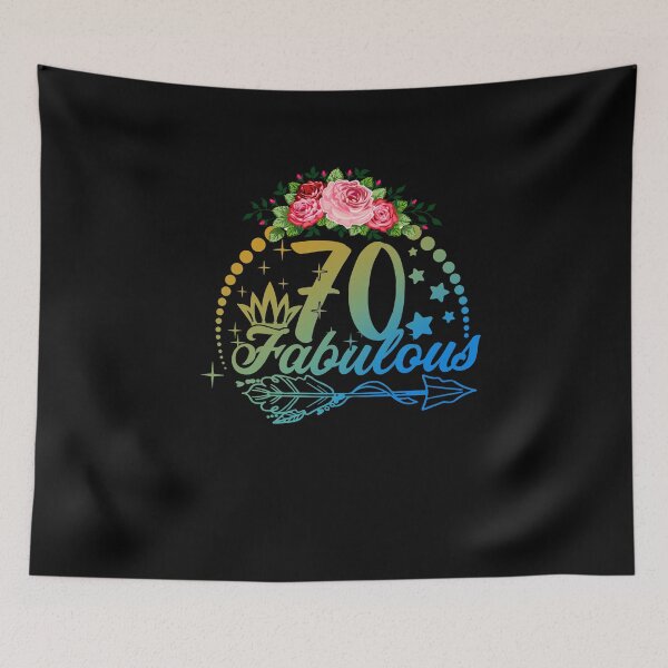 Item preview, woman 70 and Fabulous Happy 70th Birthday Matching designed and sold by josephfanous.