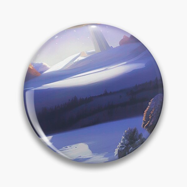 Item preview, Cool UFO Art. Surreal winter landscape designed and sold by Neo-Expression.