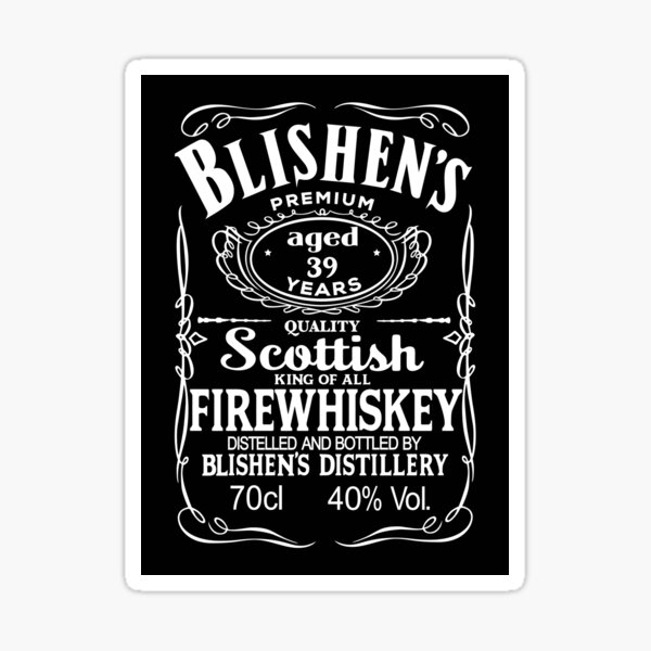 Bilshen's Firewhiskey Sticker