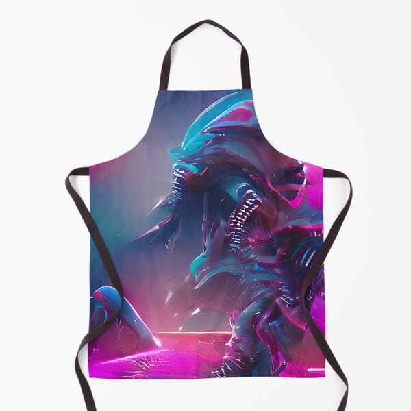 Aperçu de l'œuvre Art extraterrestre abstrait. Couleurs néon Synthwave créée et vendue par Neo-Expression.