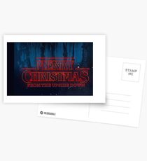 MERRY CHRISTMAS FROM THE UPSIDE DOWN - STRANGER THINGS Postcards