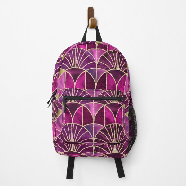 Item preview, Art Deco Splendid Luxury Elegant Retro Design Opulent Fuchsia Pink With Gold  designed and sold by artsandsoul.