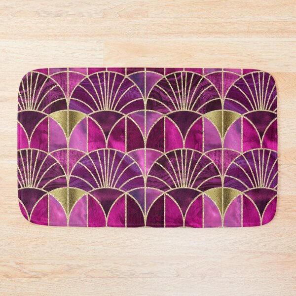 Item preview, Art Deco Splendid Luxury Elegant Retro Design Opulent Fuchsia Pink With Gold  designed and sold by artsandsoul.