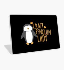 Crazy Penguin Lady Laptop Skin