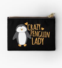 Crazy Penguin Lady Studio Pouch
