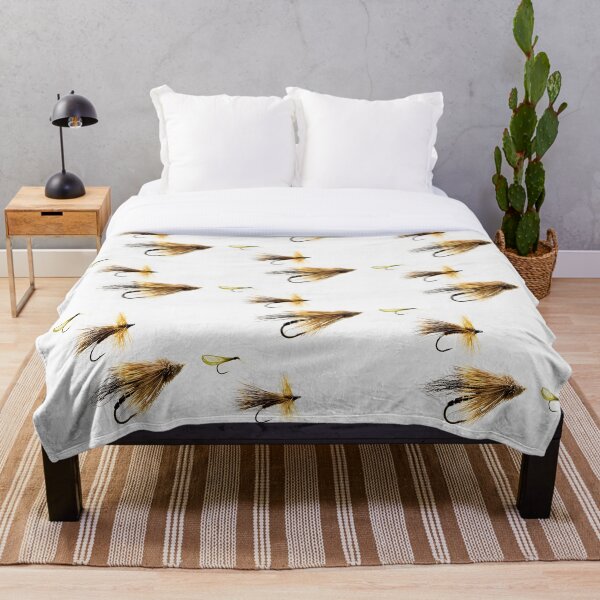 fish lure bedding Fisherman's Haul Set The Outdoor Critters Fishing bedding is perfect for kids who love to fish or explore the great outdoors Father's Day fishing lure" Throw